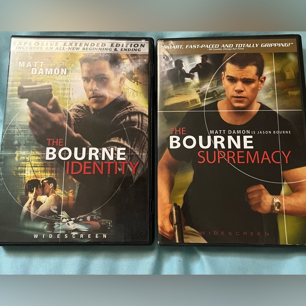 📀The Bourne Identity and Supremacy DVD’s